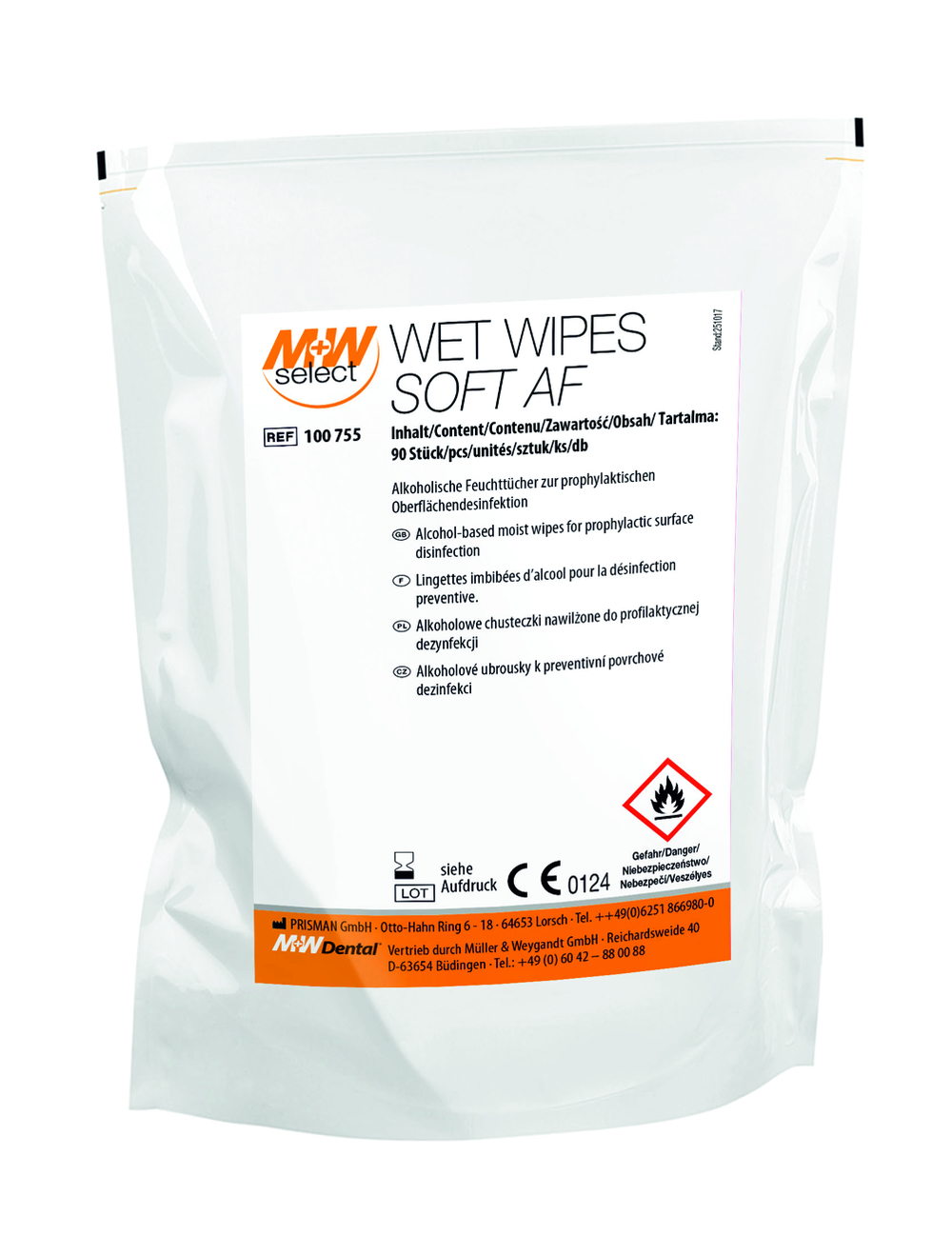 M+W SELECT Wet Wipes Soft