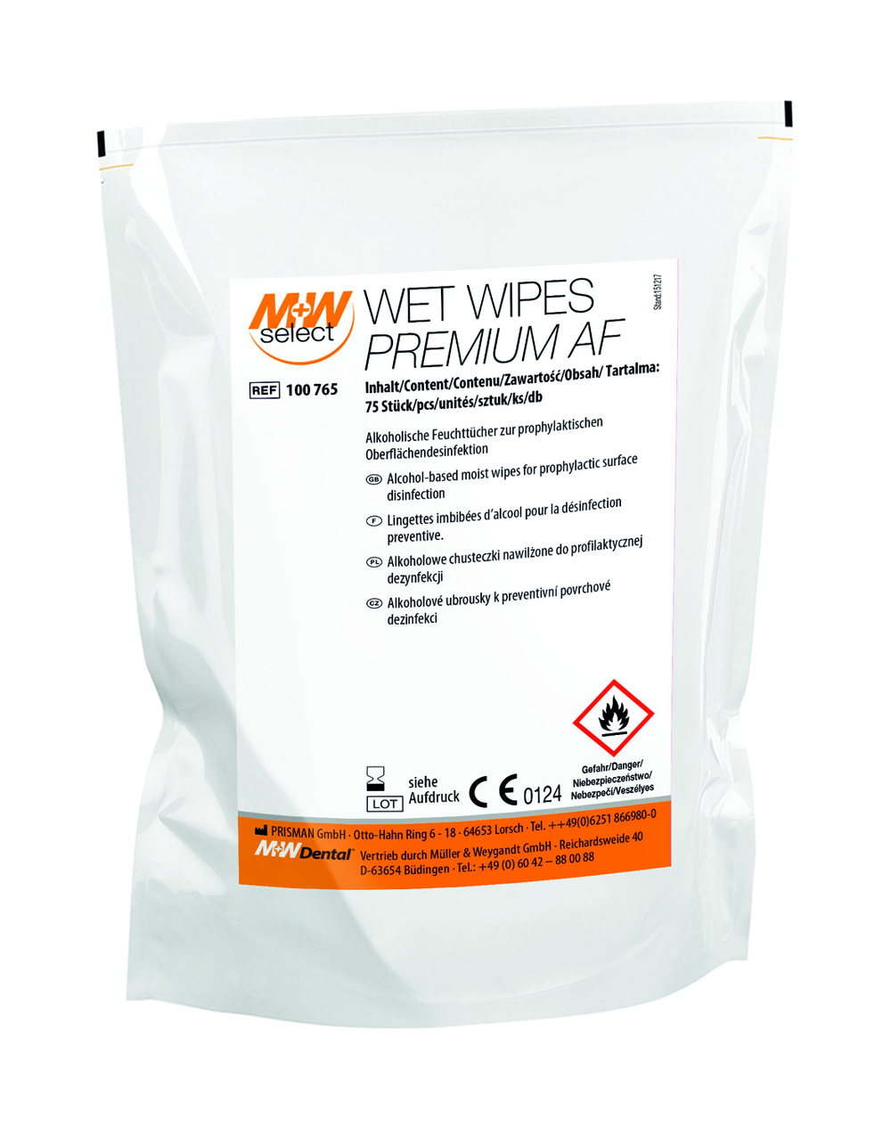 M+W SELECT Wet Wipes Premium AF